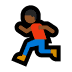 🏃🏾 person running: medium-dark skin tone display on Windows